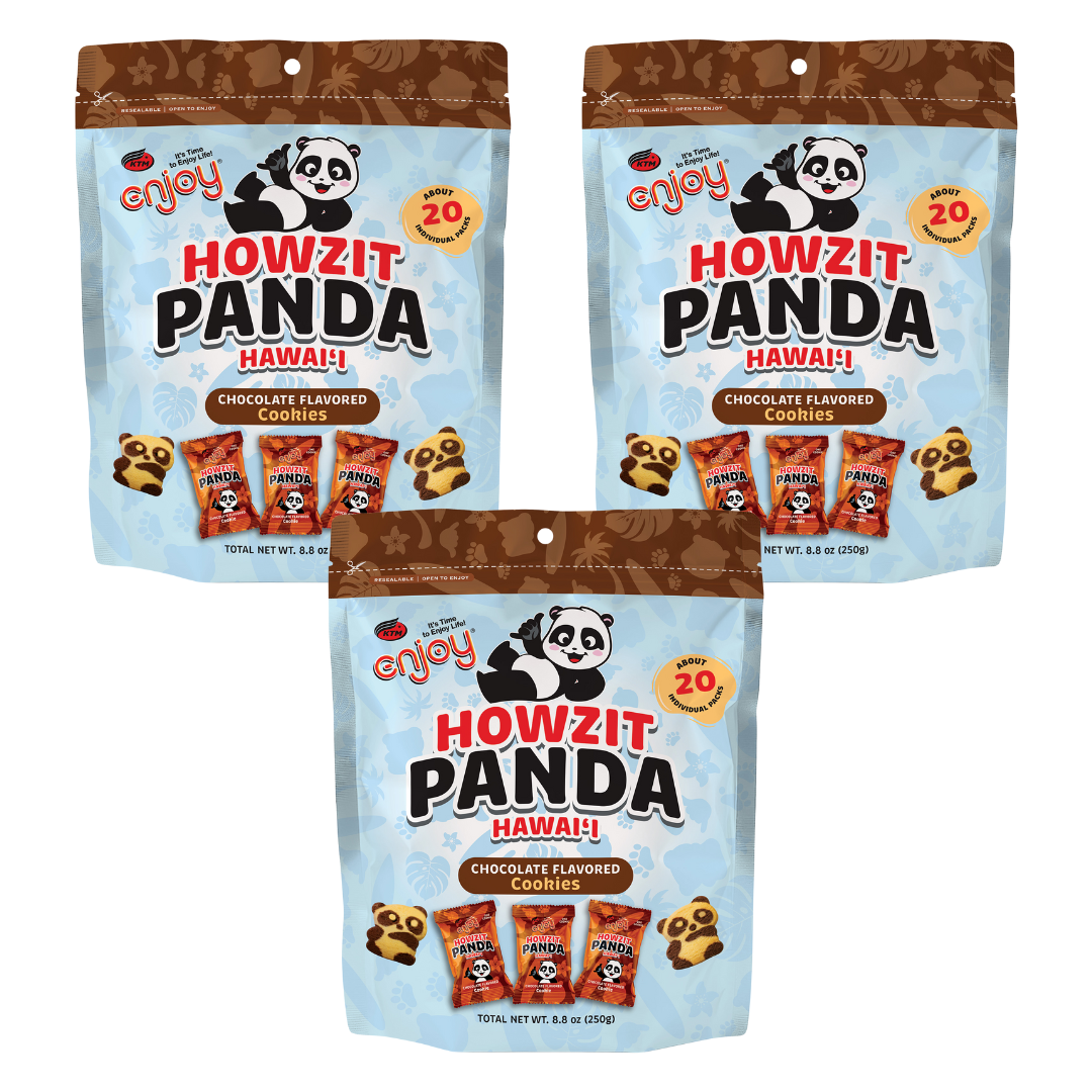 Howzit Panda Hawaii – Strawberry Flavored Cookies (8.8oz) | Enjoy
